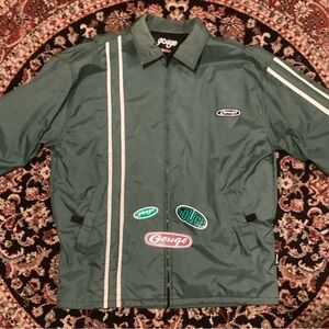 Vintage 1990s Gouge Snowboarding Jacket – Size L – Original Gouge Sticker Lot